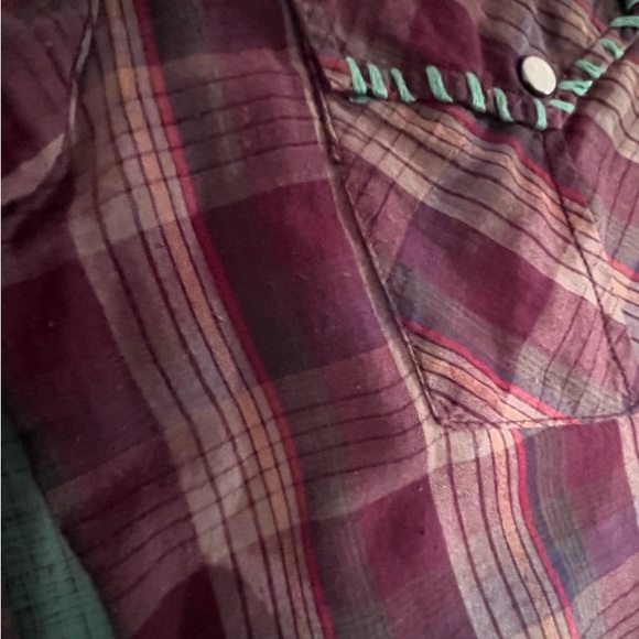 Johnny Loves June Vintage Retro Cowgirl Pinup Rodeo Pearl Snap Small - Picture 9 of 11